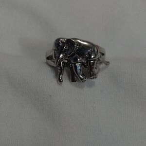 Silver Elephant Ring